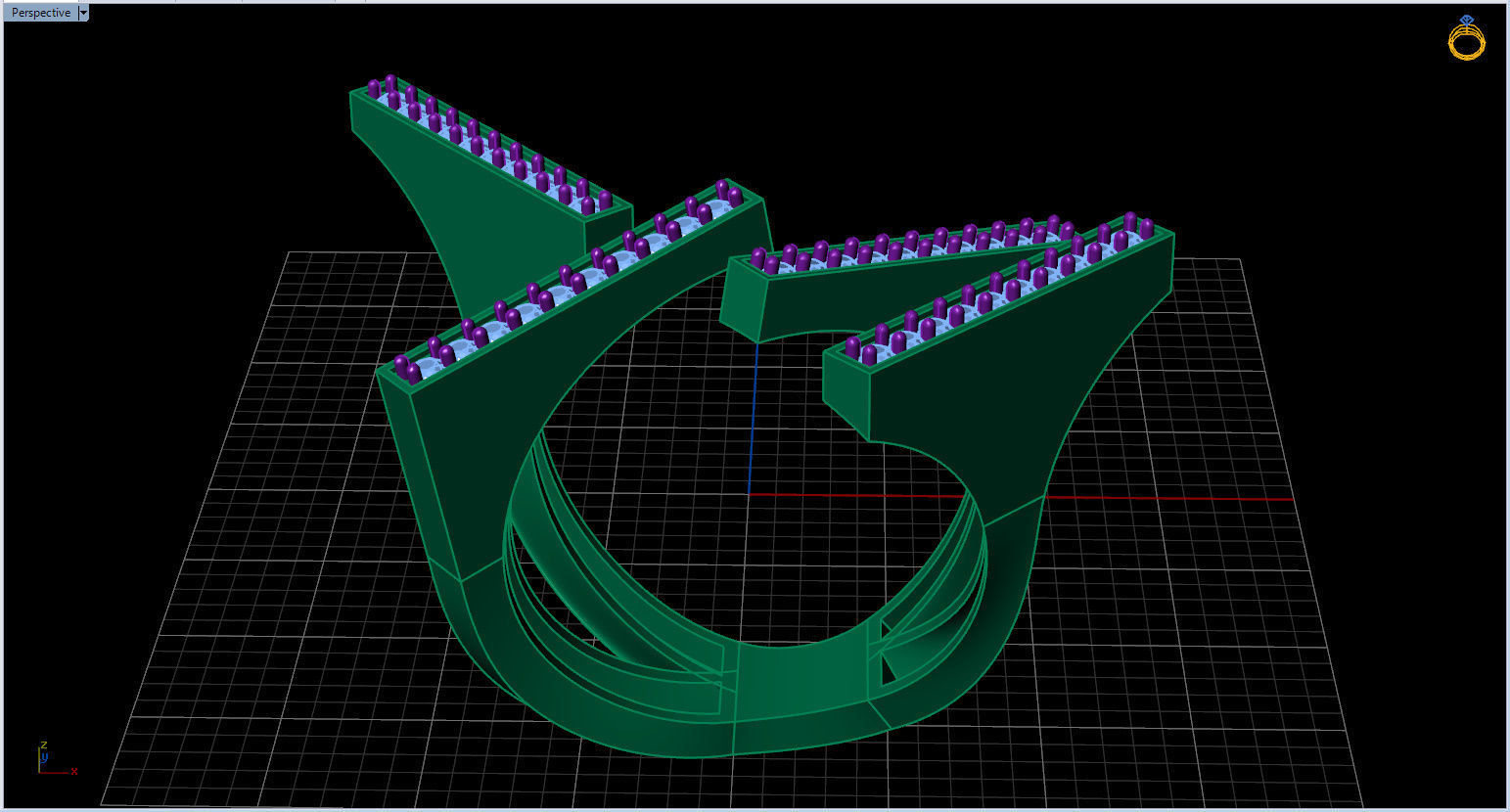 Geometric Ring 3D print model_11