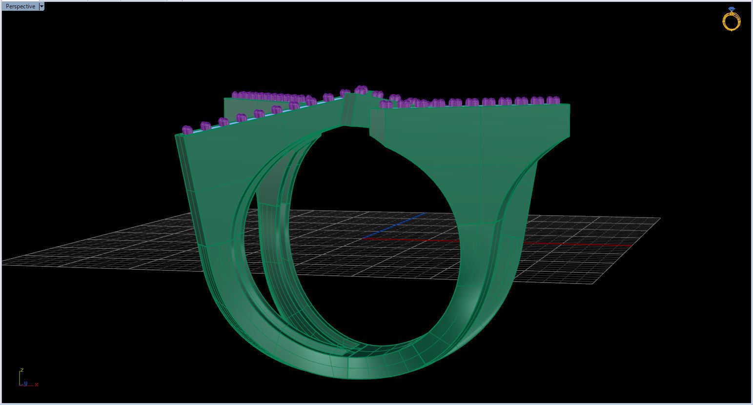 Geometric Ring 3D print model_37