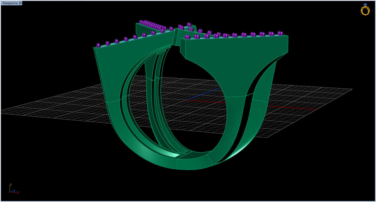 Geometric Ring 3D print model_18