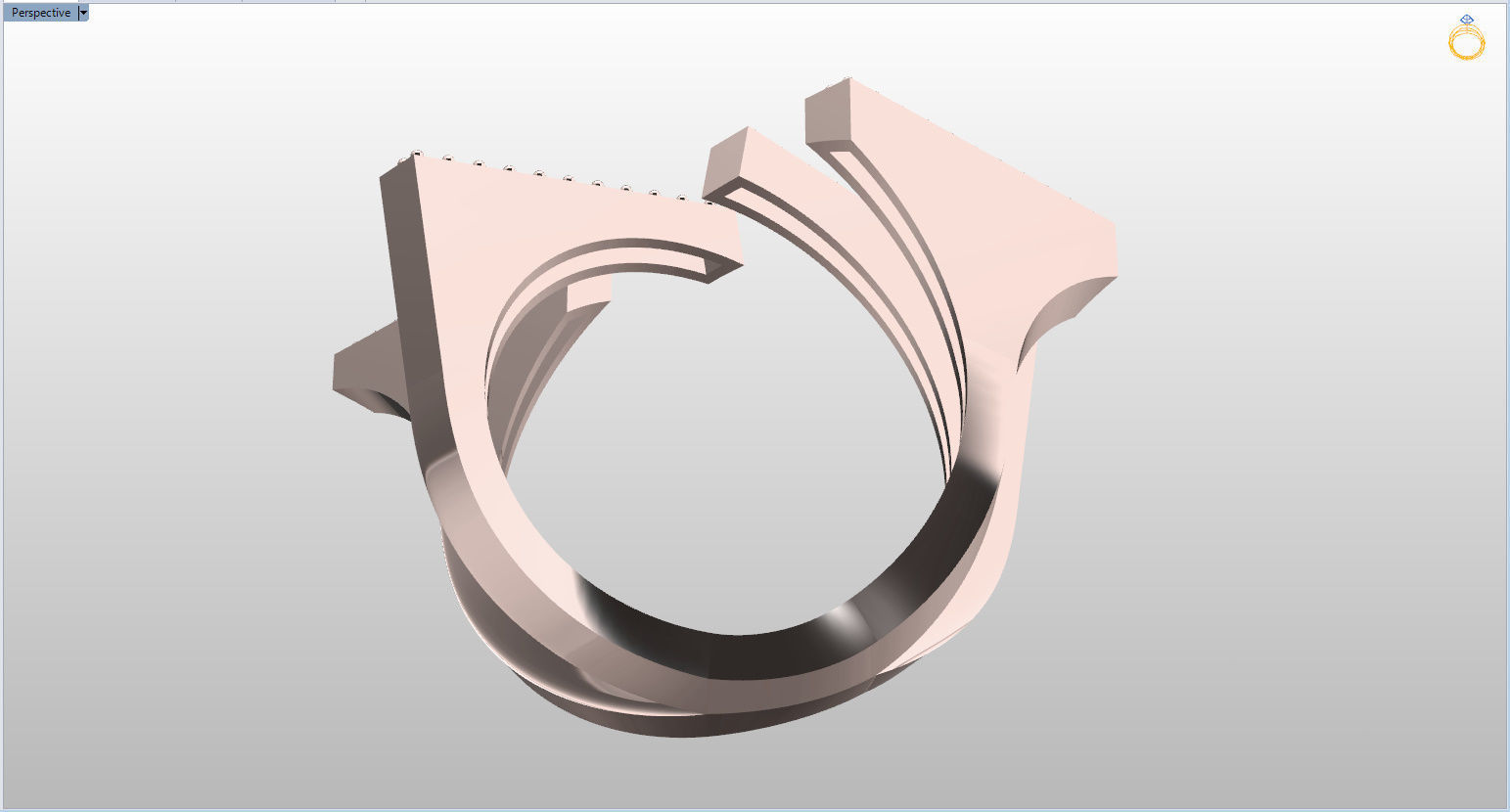 Geometric Ring 3D print model_85