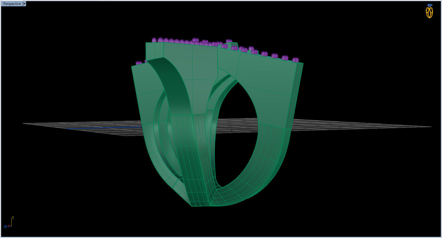 Geometric Ring 3D print model_48