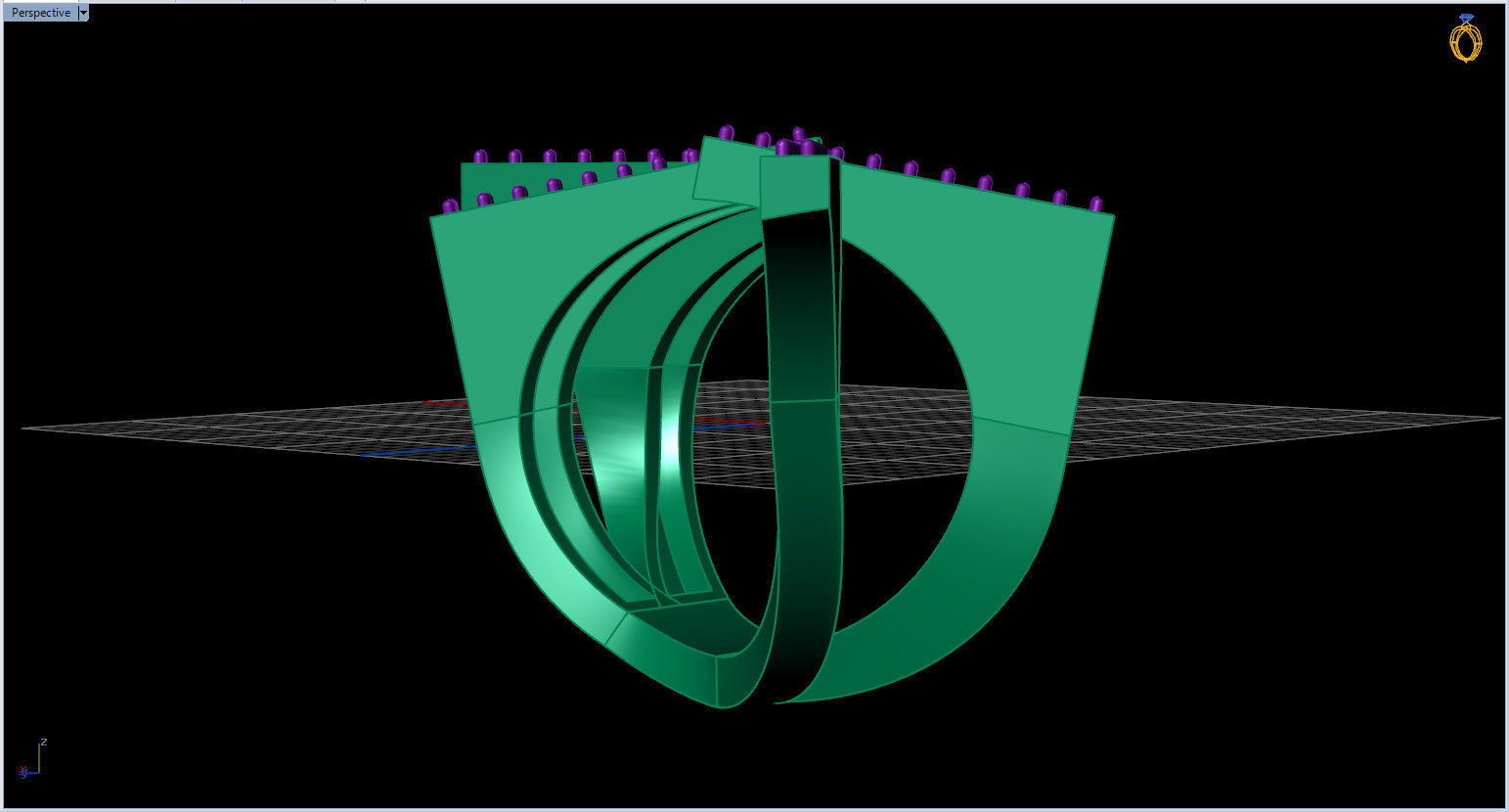 Geometric Ring 3D print model_19