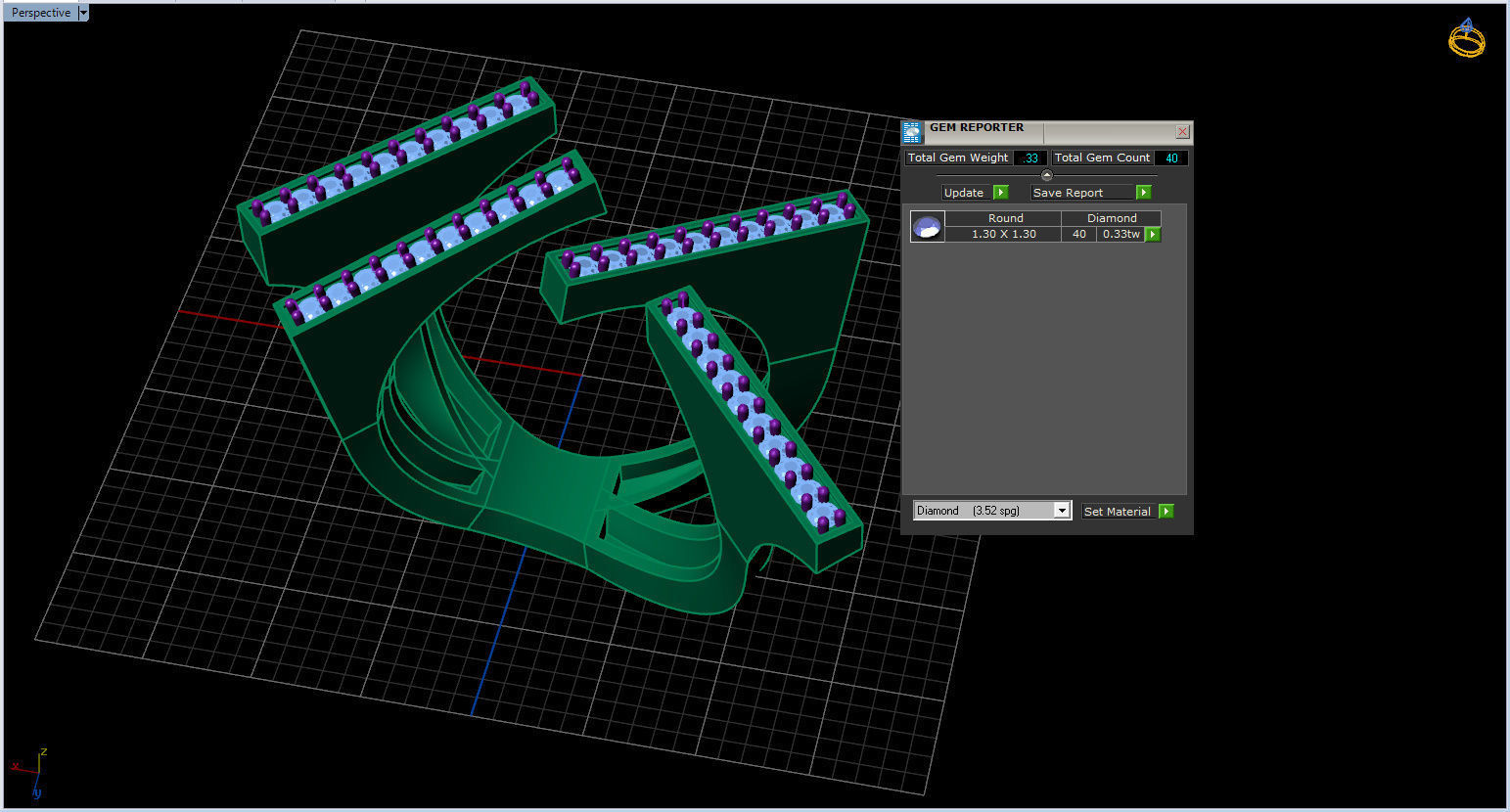 Geometric Ring 3D print model_4