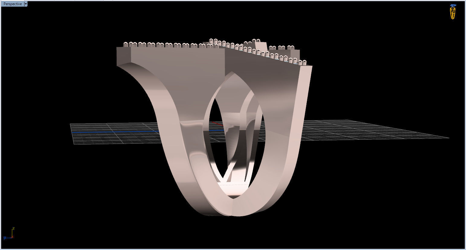 Geometric Ring 3D print model_74