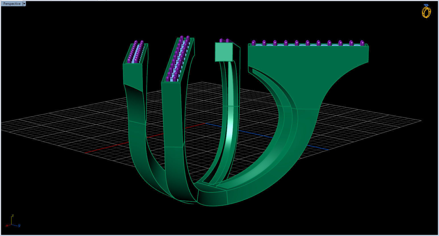 Geometric Ring 3D print model_24