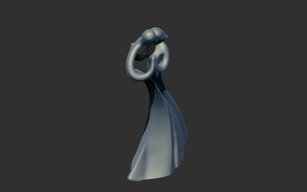 Couple in love Infinite Love Figurine Love Statue  3D print model_2