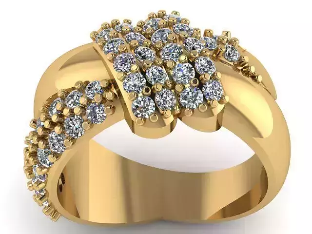 LUXURY ENGAGEMENT DIMOND RING 3D PRINTABLE MODEL