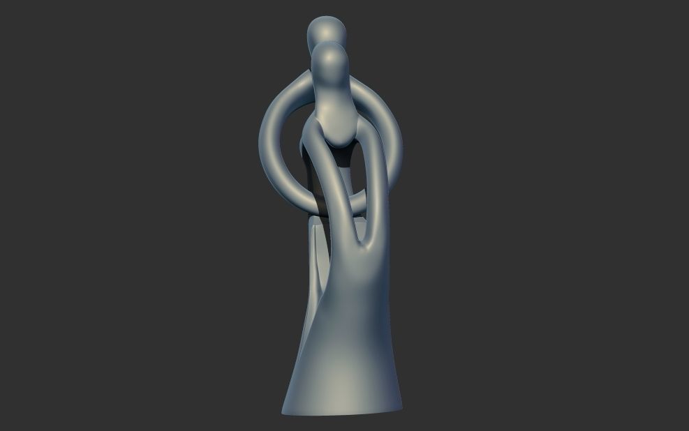 Couple in love Infinite Love Figurine Love Statue 3D print model 3D print model_1