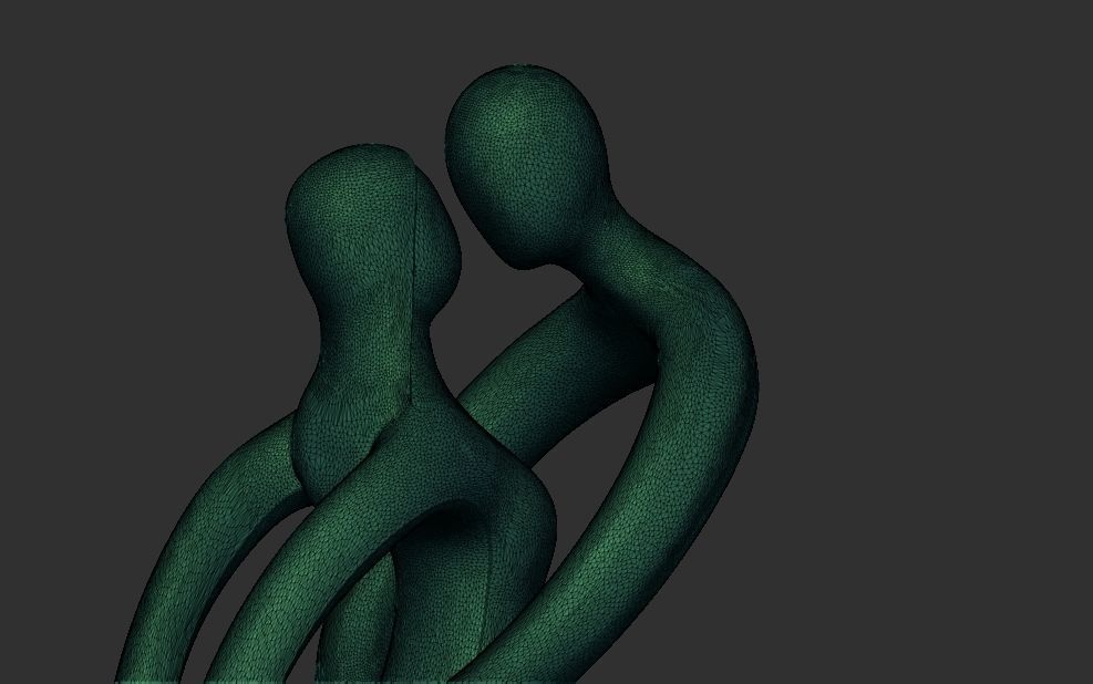 Couple in love Infinite Love Figurine Love Statue 3D print model 3D print model_7