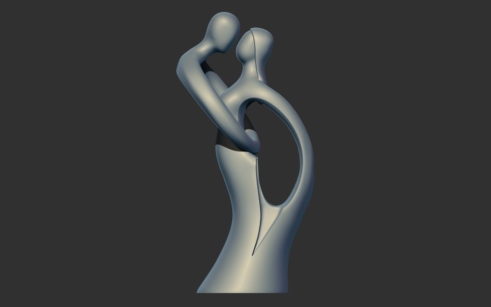 Couple in love Infinite Love Figurine Love Statue 3D print model 3D print model_6