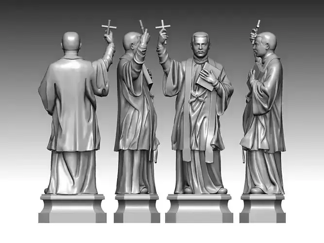 3D model of father statue