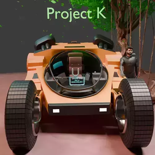 kalki 2898 AD  Bhairava with Bujji and car 