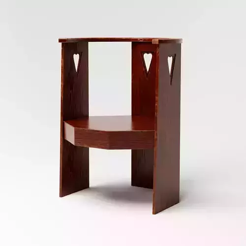 Saarinen Heart Chair Low-poly 3D model
