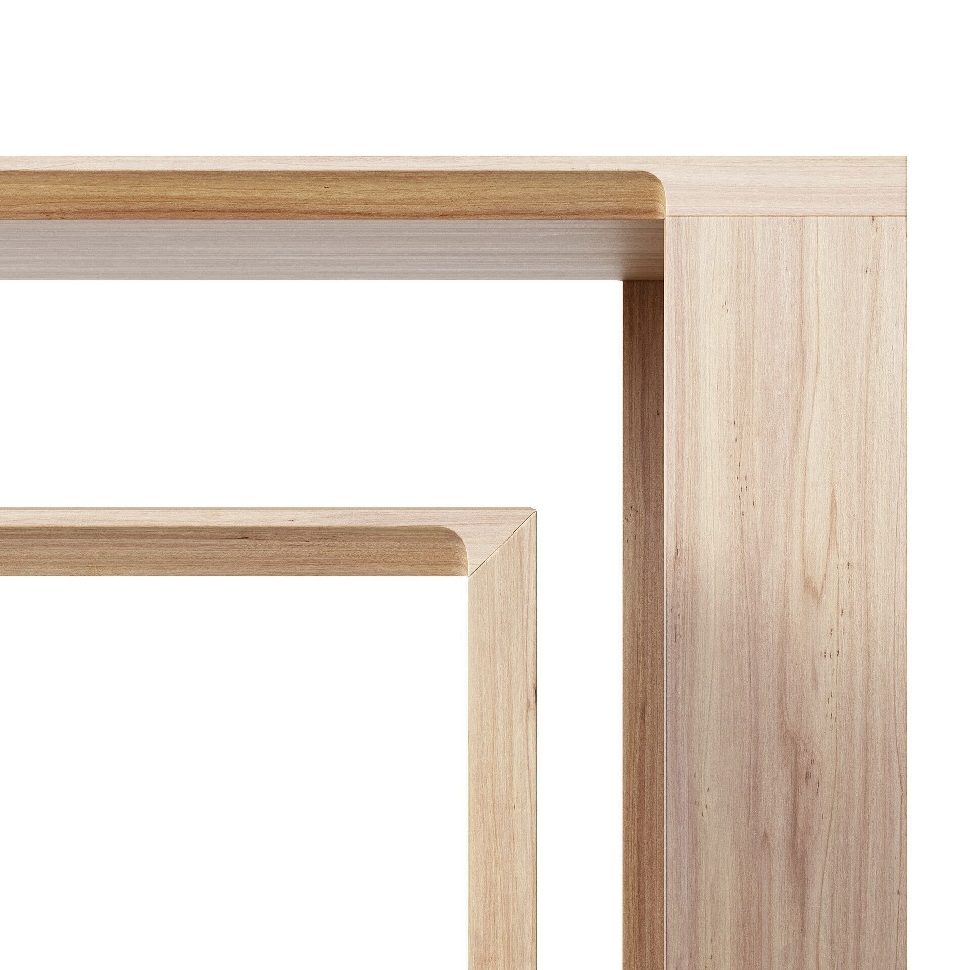 Radii Dining Table And Bench By Bensen Free 3D model_3