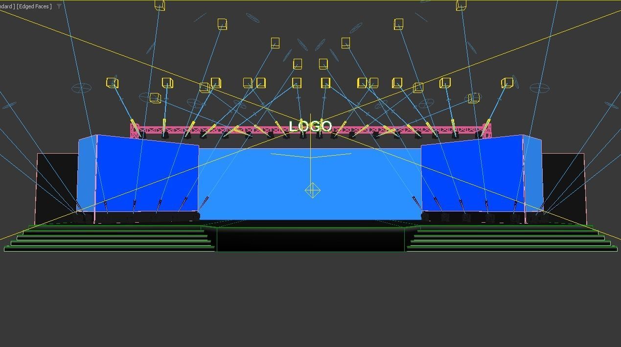Event stage design 3D model_10
