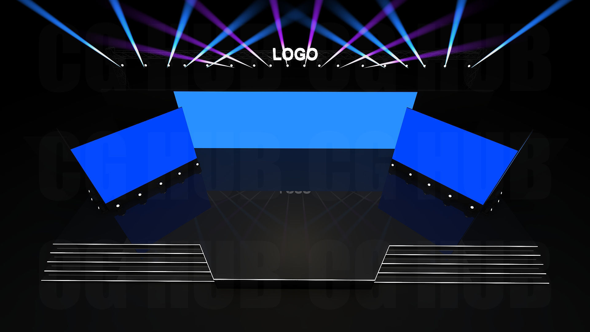 Event stage design 3D model_7
