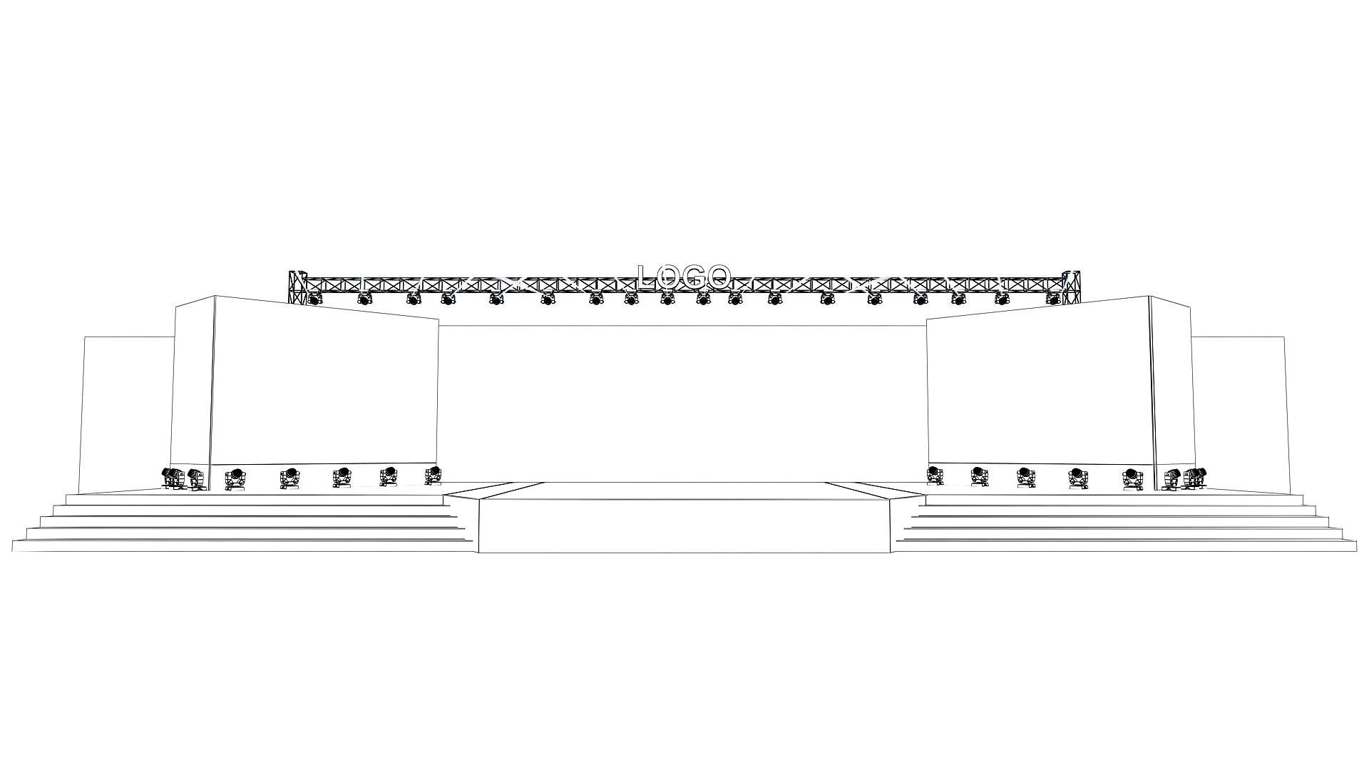 Event stage design 3D model_9