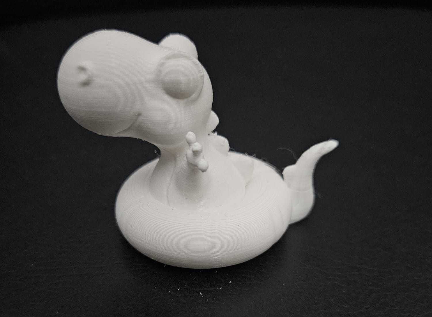 Dinosaur on Pool Float 3D print model_9