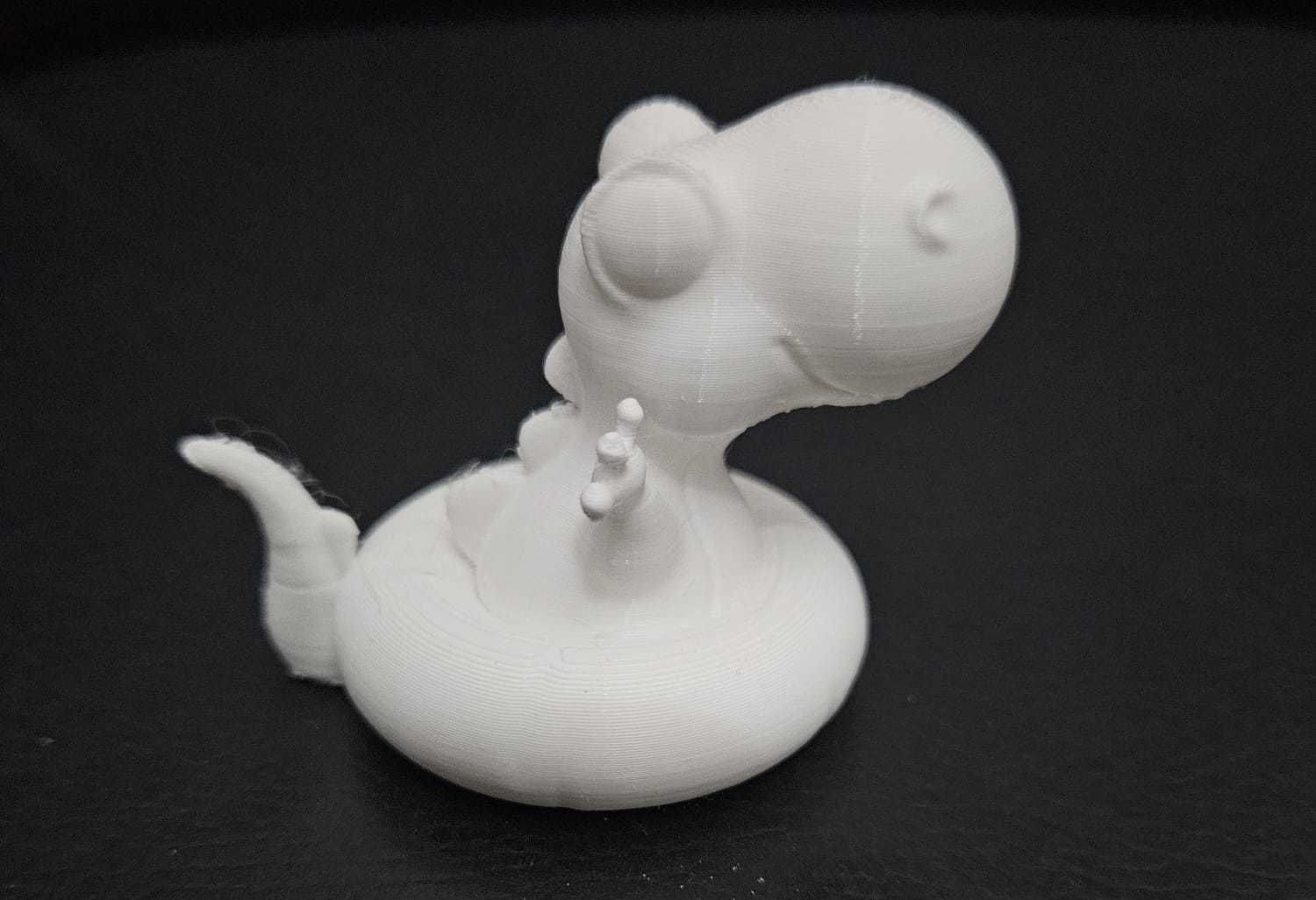 Dinosaur on Pool Float 3D print model_6