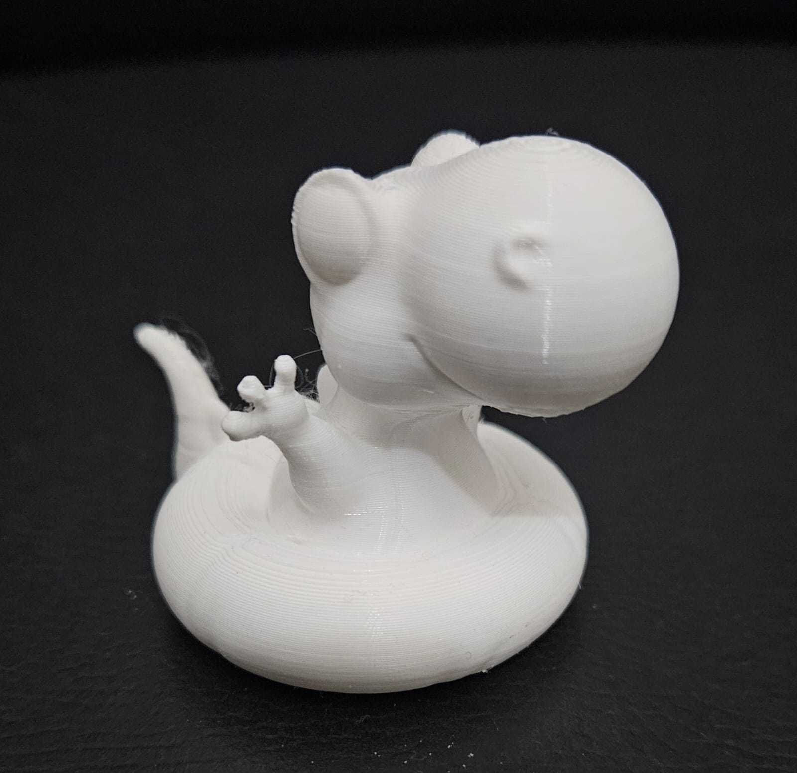 Dinosaur on Pool Float 3D print model_4