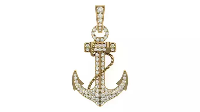 anchor hiphop pendant 3D print model