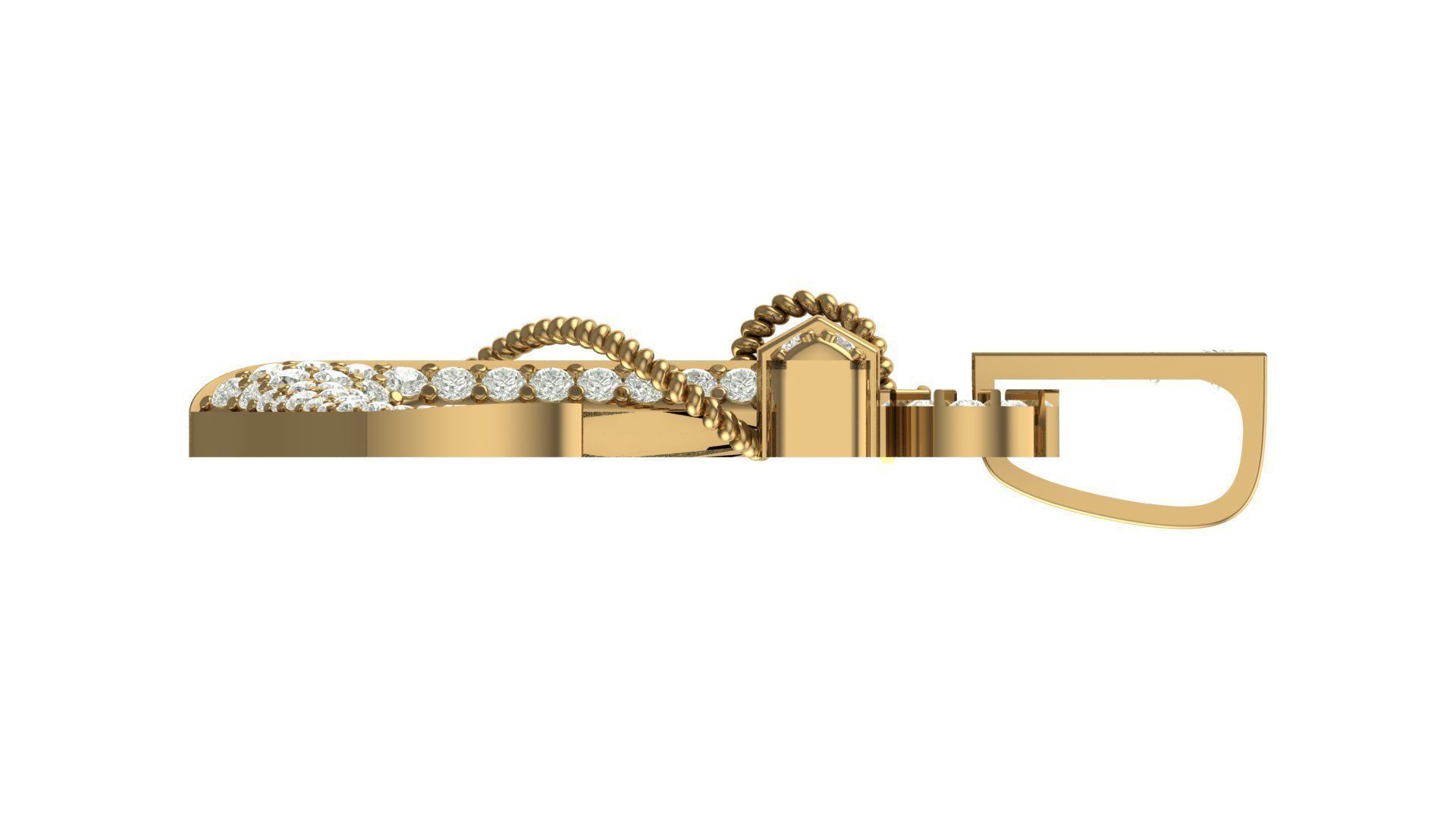 anchor hiphop pendant 3D print model_9