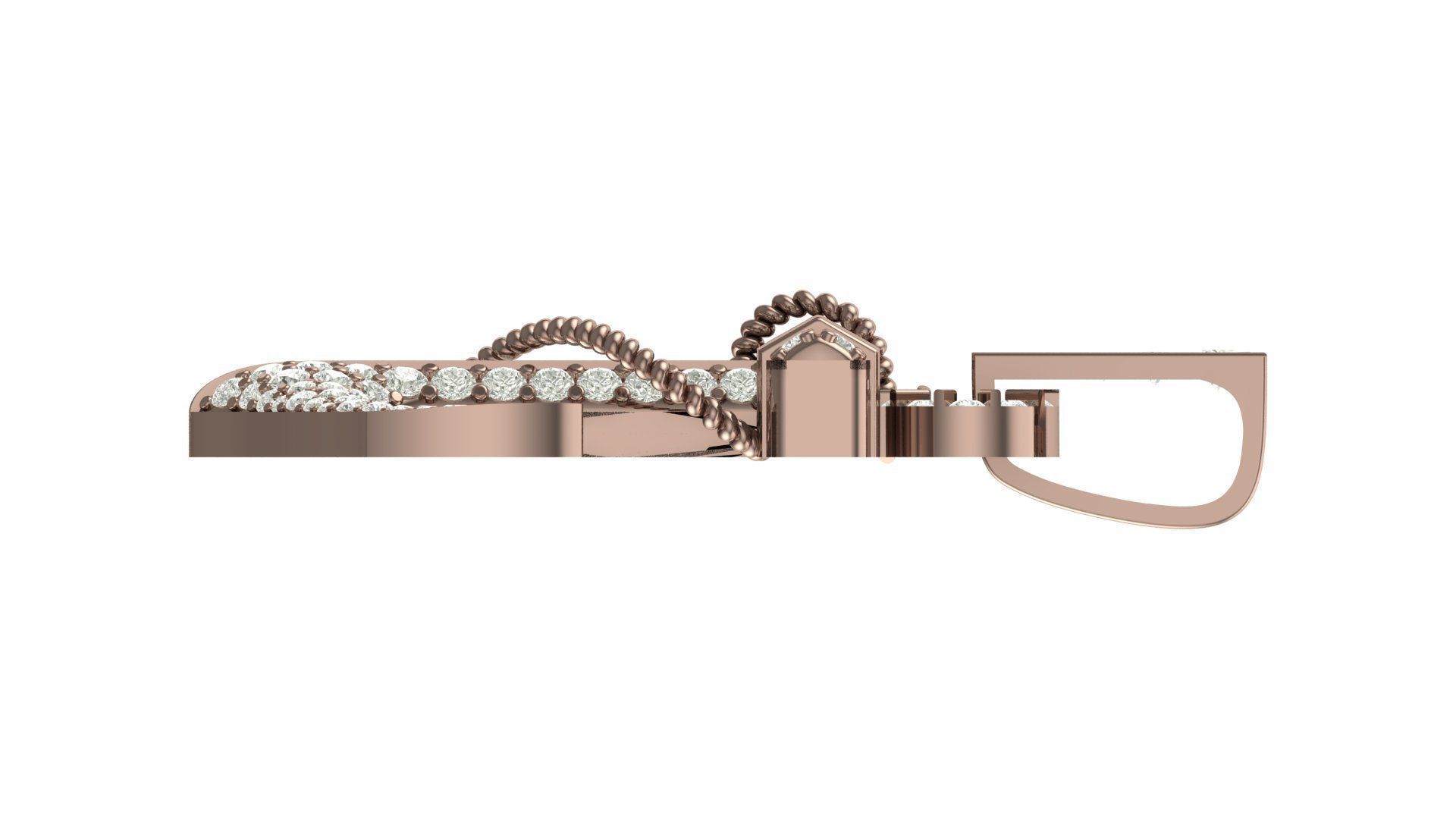 anchor hiphop pendant 3D print model_10