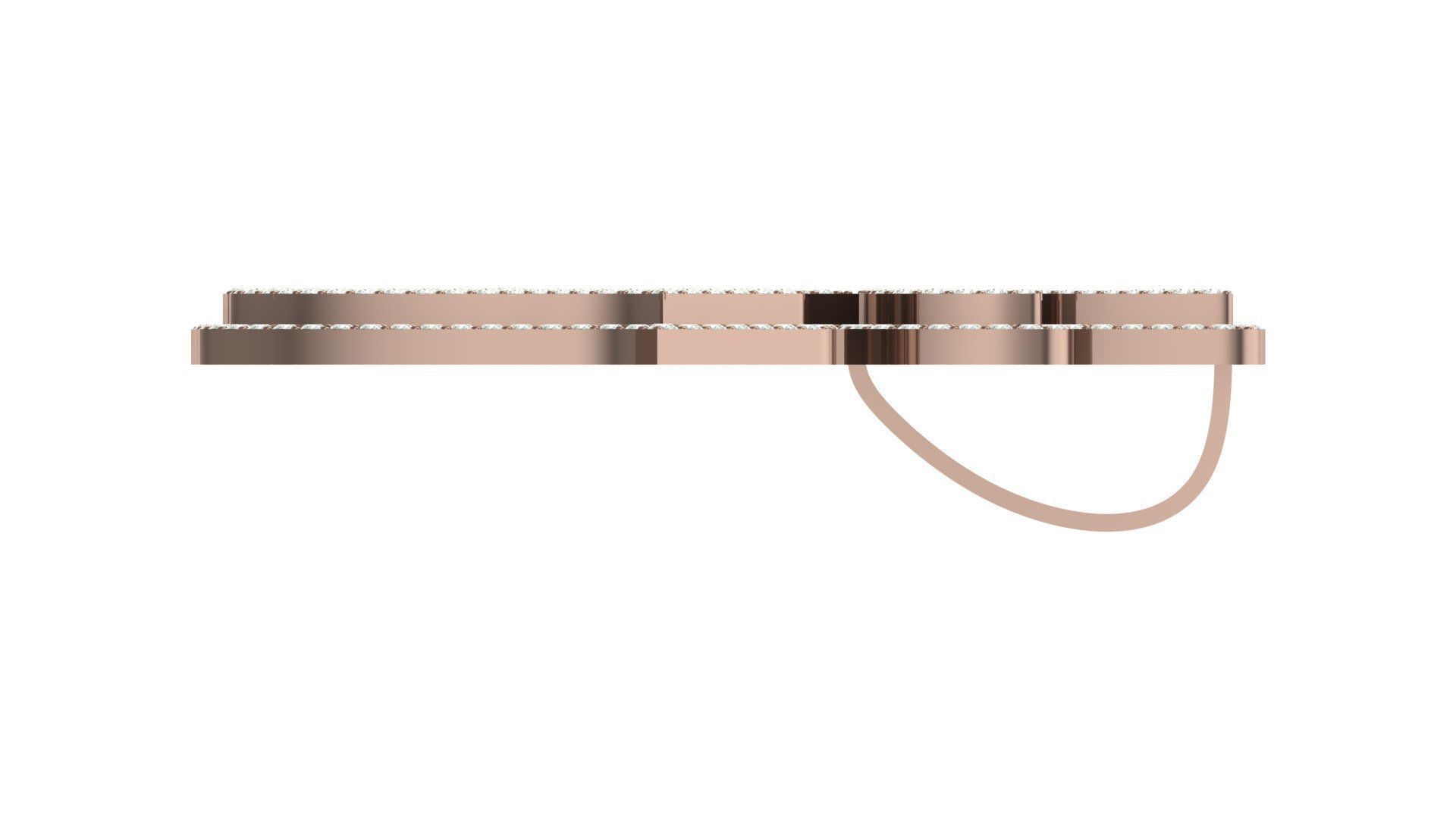 allah hiphop pendant 3D print model_10