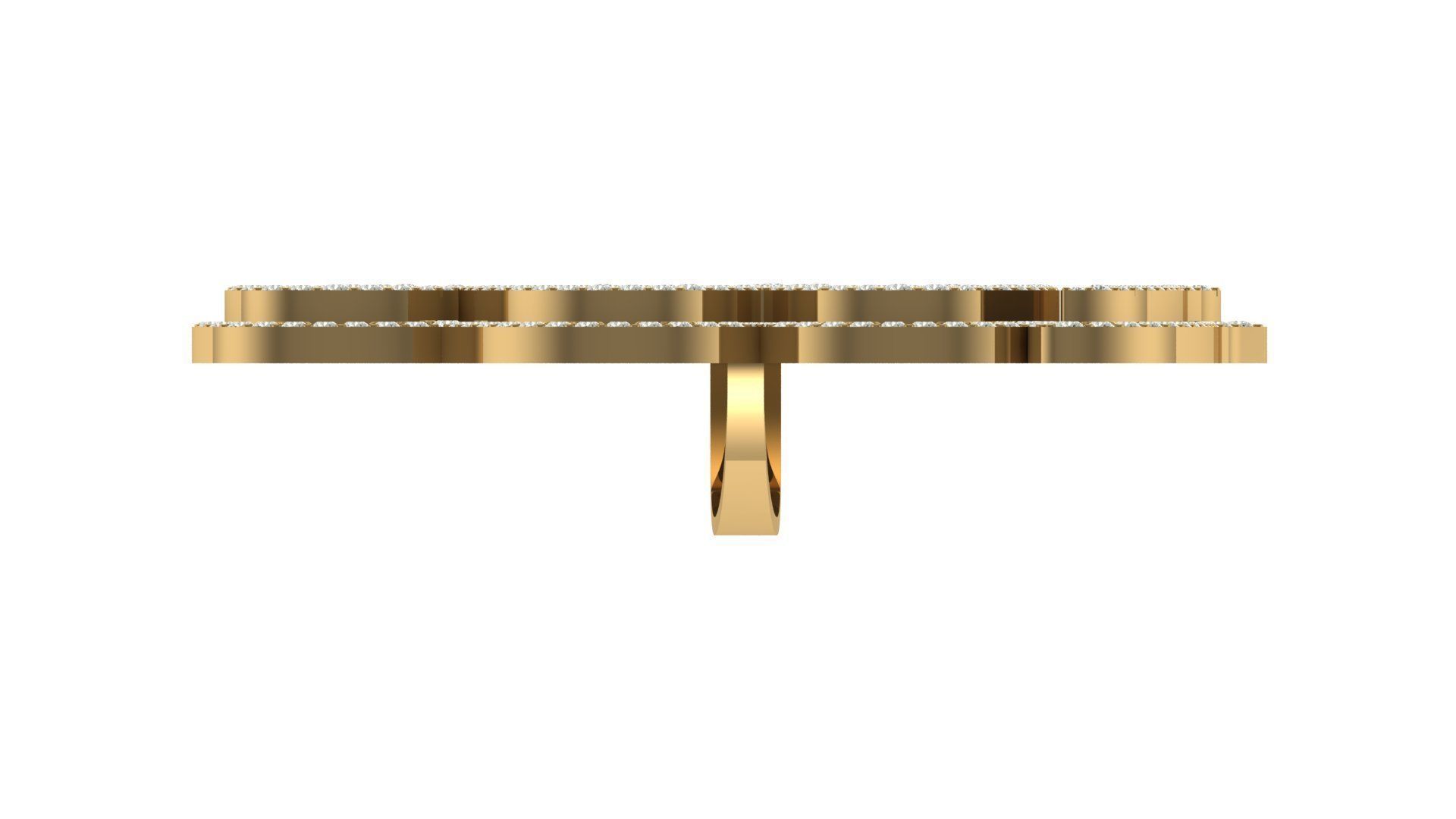 allah hiphop pendant 3D print model_6