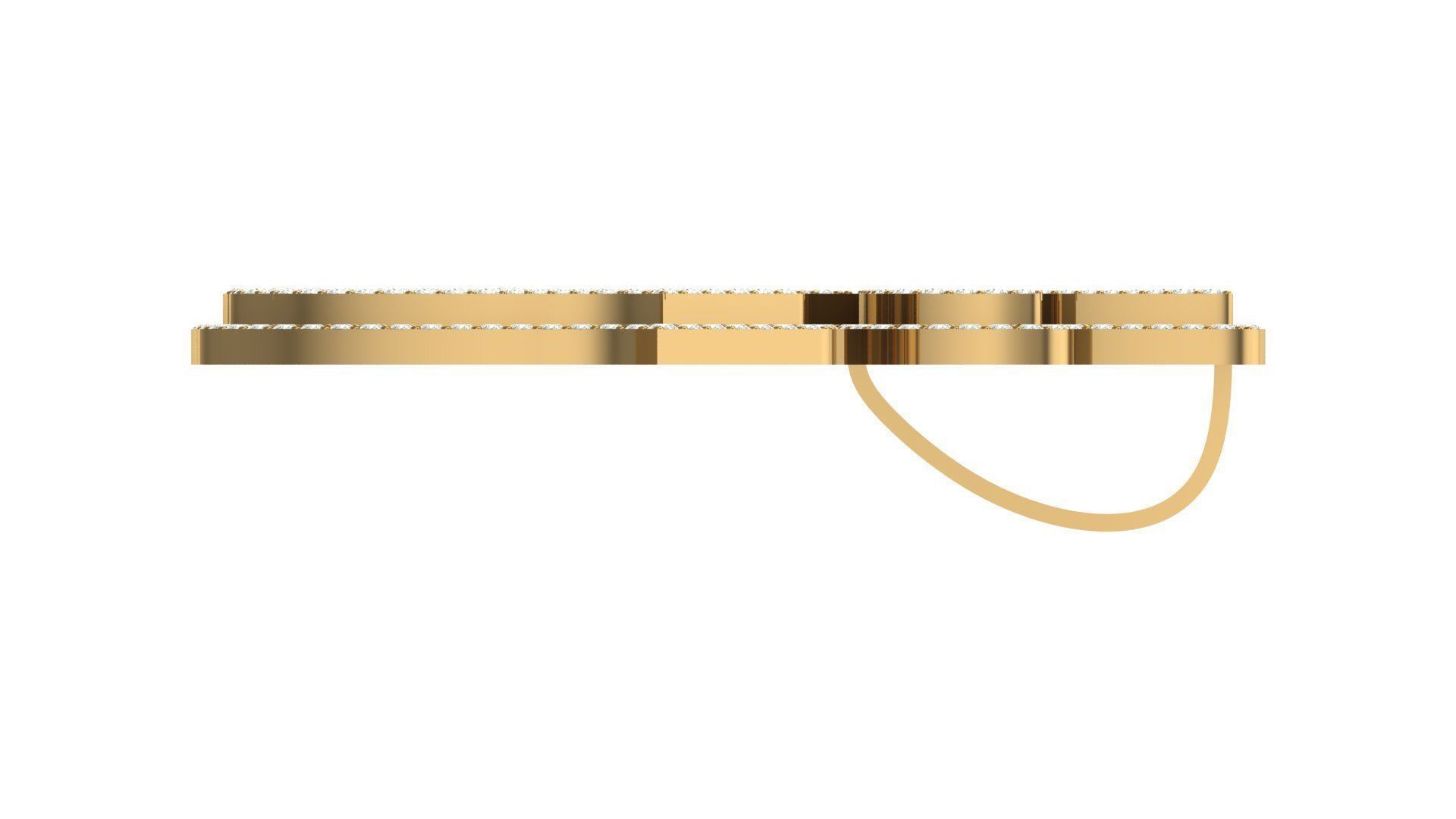 allah hiphop pendant 3D print model_9