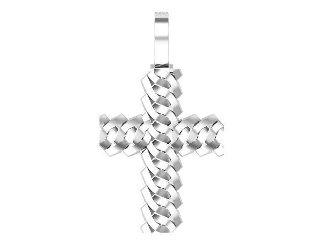 cross hiphop pandent 3D print model_5