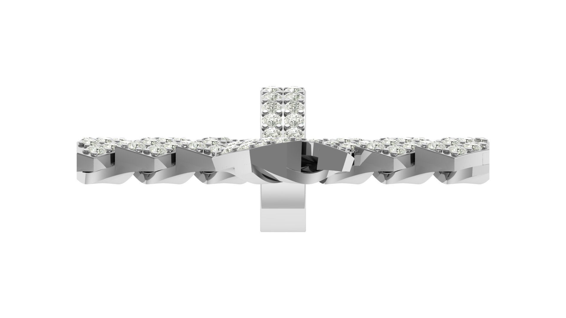 cross hiphop pandent 3D print model_11