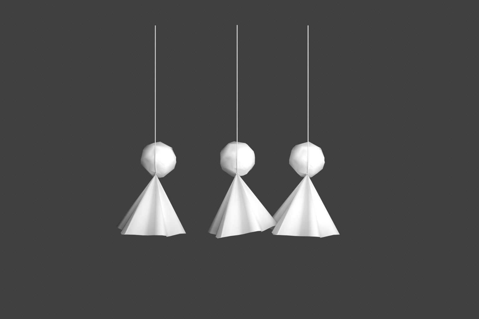 Teru Teru Bozu 3D Model Data Low-poly 3D model_6