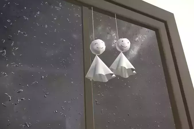 Teru Teru Bozu 3D Model Data