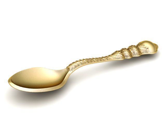 Golden Spoon 3d Printable Model 3D print model_1