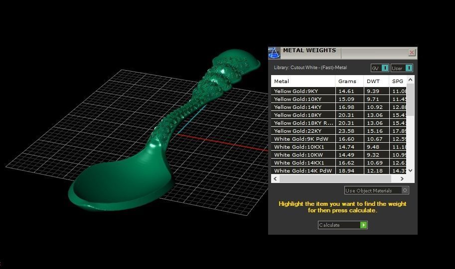 Golden Spoon 3d Printable Model 3D print model_2