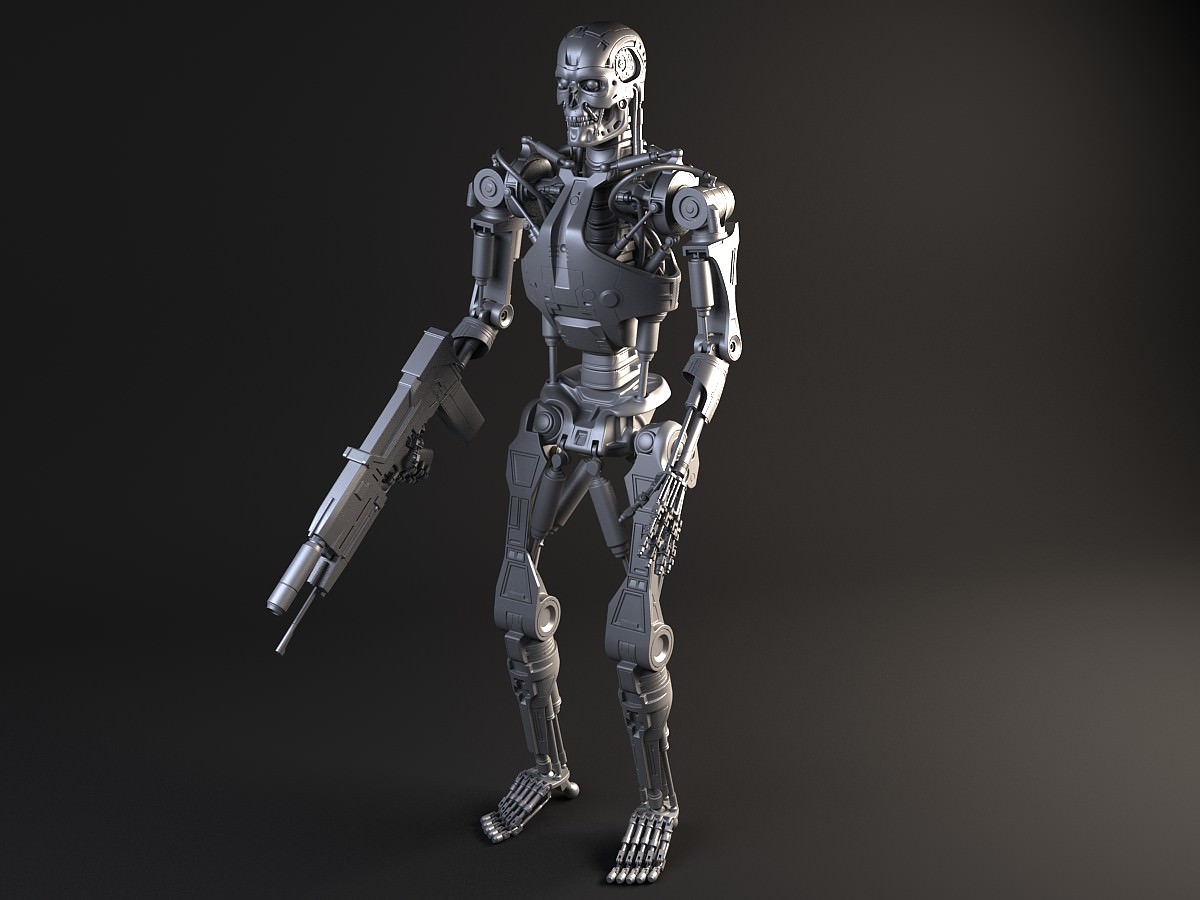 Terminator T800 rigged 3D Model .max .obj .3ds .fbx .c4d .lwo .lw .lws ...