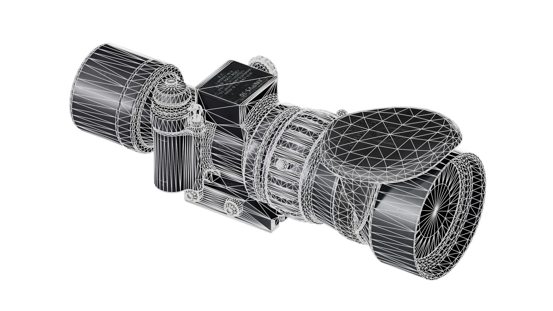 KAC AN PVS 30 NIGHT VISION DEVICE Low-poly 3D model_10