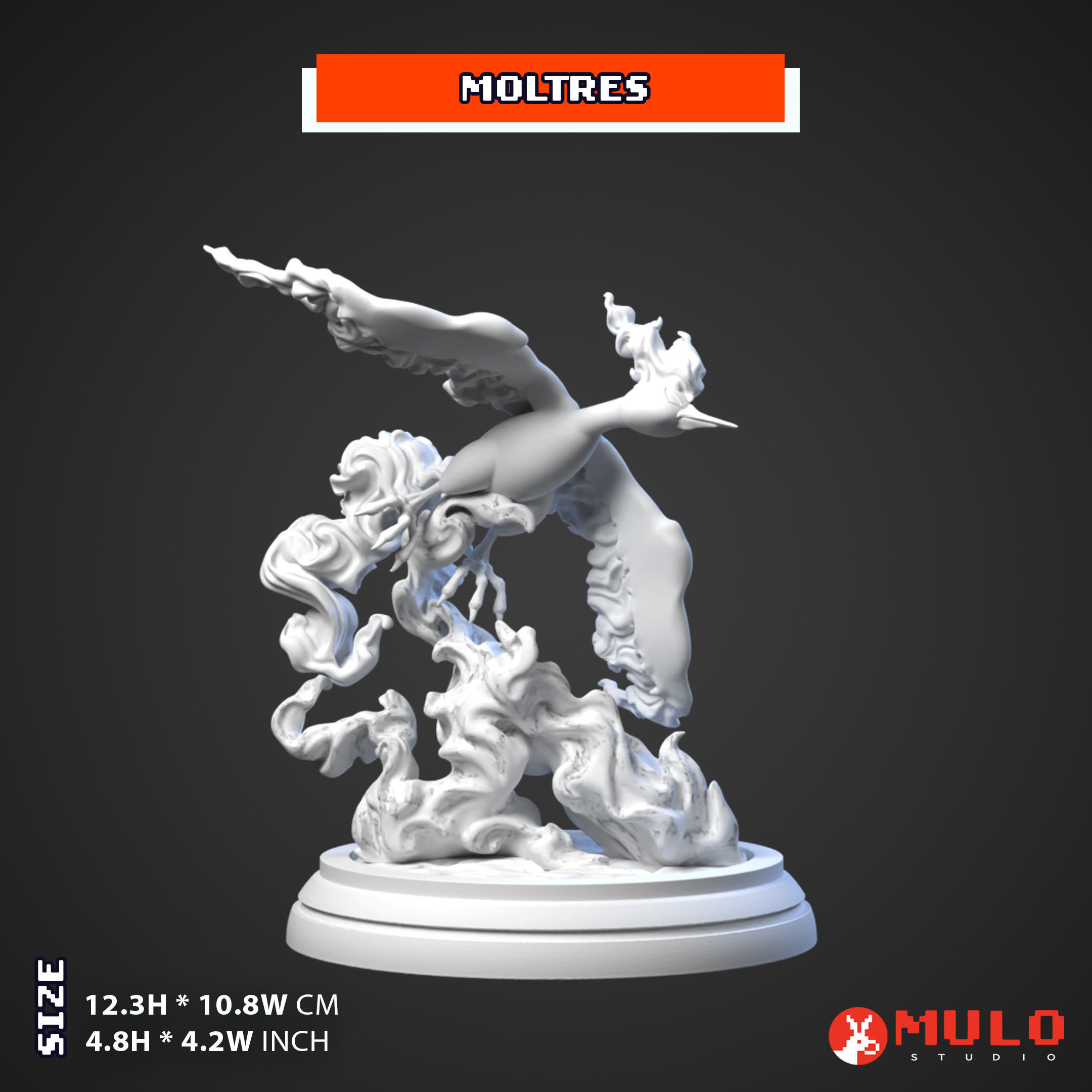 Trio Legendary Birds - Zapdos  Moltres Articuno 3D print model_6
