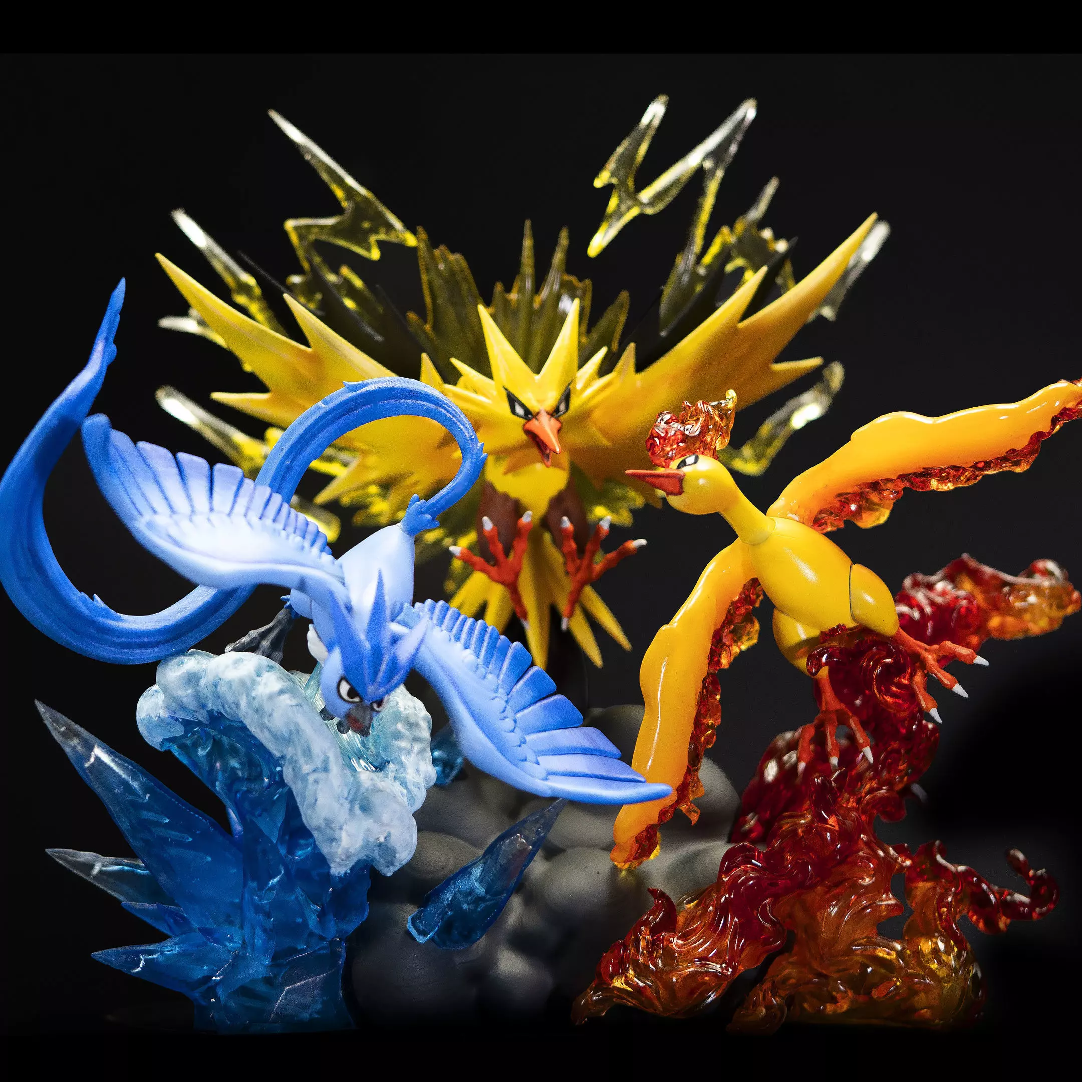 Trio Legendary Birds - Zapdos  Moltres Articuno 3D print model_0