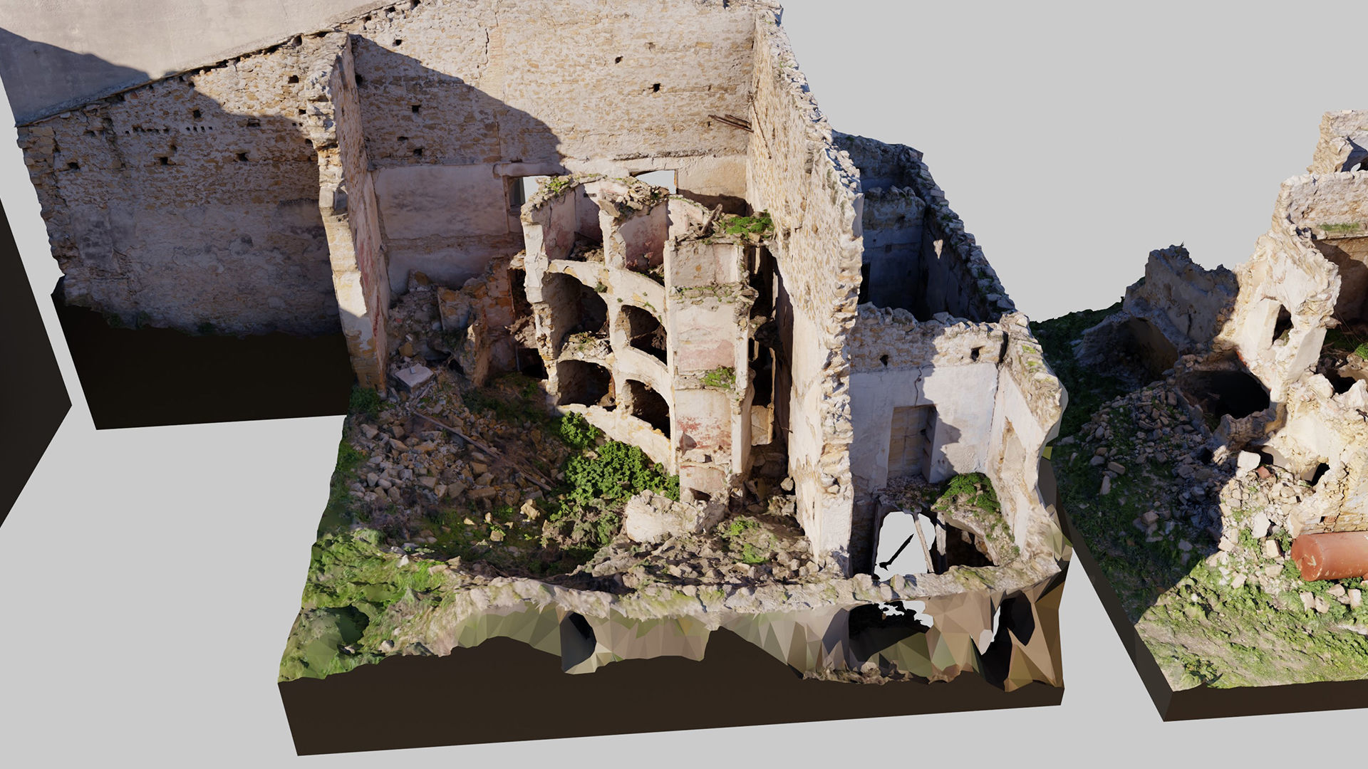 Abandoned-Buildings-Kitbash-Set-Vol1 3D model_8