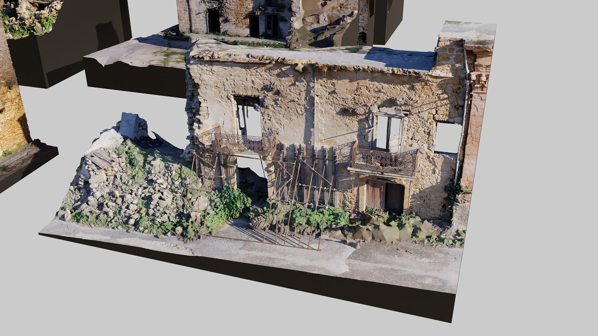 Abandoned-Buildings-Kitbash-Set-Vol1 3D model_3