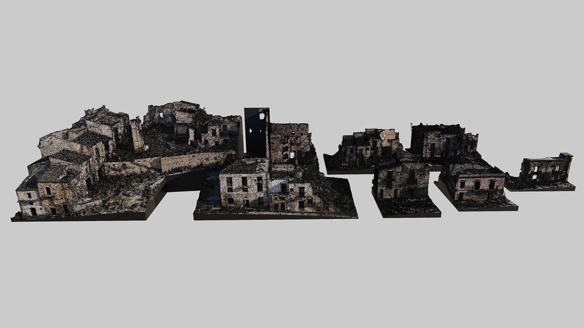 Abandoned-Buildings-Kitbash-Set-Vol1 3D model_12