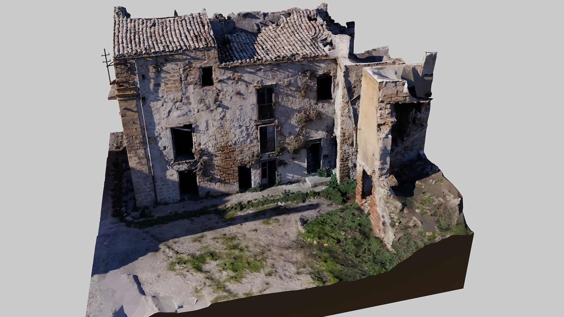 Abandoned-Buildings-Kitbash-Set-Vol1 3D model_2