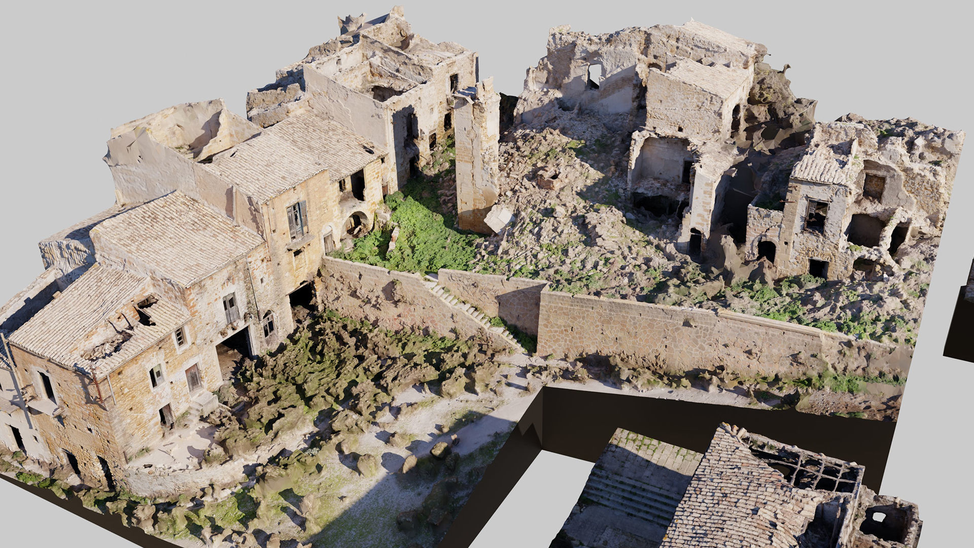 Abandoned-Buildings-Kitbash-Set-Vol1 3D model_6