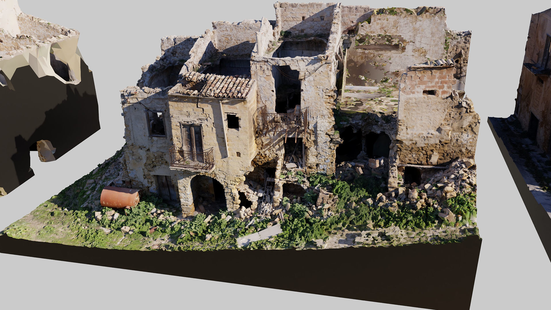 Abandoned-Buildings-Kitbash-Set-Vol1 3D model_10