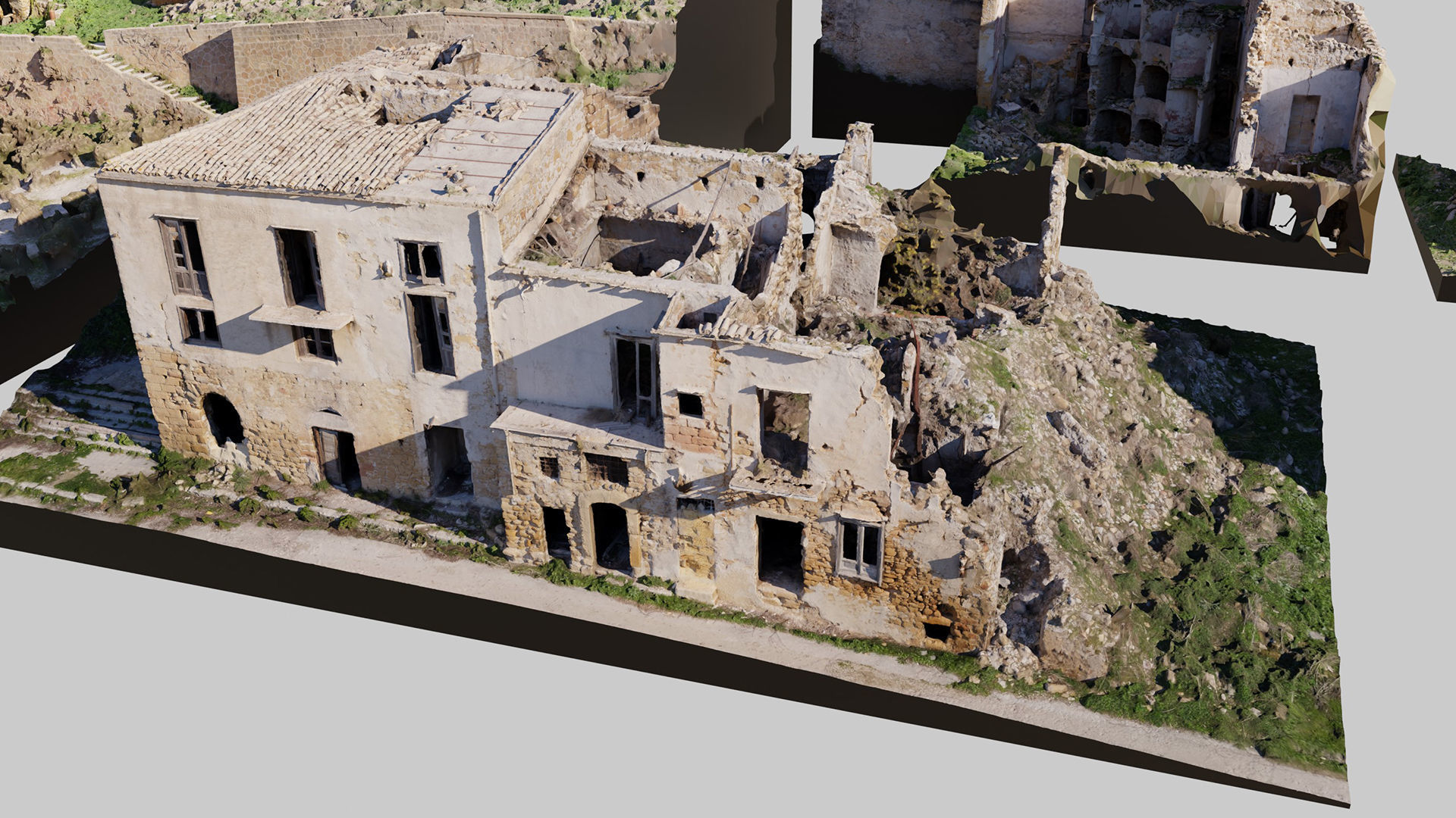 Abandoned-Buildings-Kitbash-Set-Vol1 3D model_7