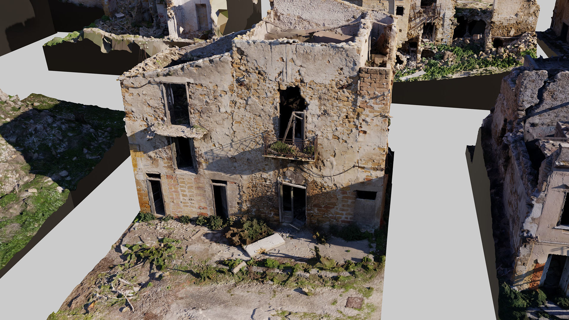 Abandoned-Buildings-Kitbash-Set-Vol1 3D model_9