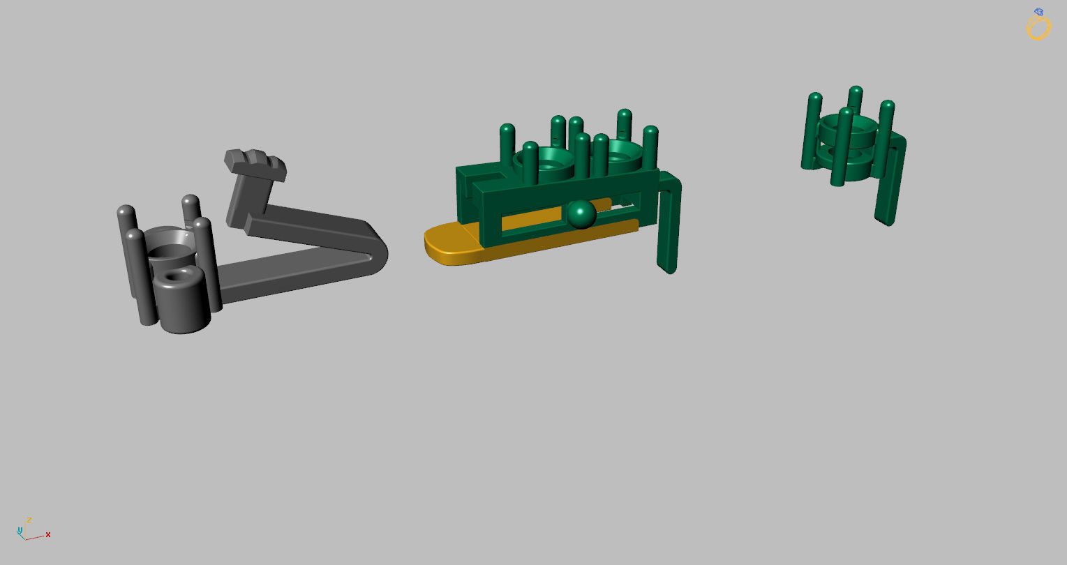 Riviera Round Gemstone Bracelet 3mm with clasp box  3D print model_16