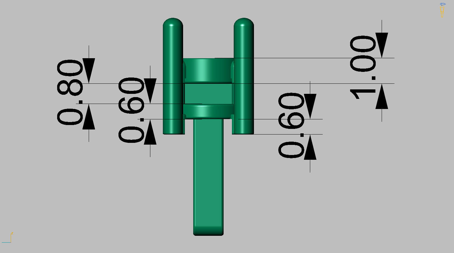 Riviera Round Gemstone Bracelet 3mm with clasp box  3D print model_18